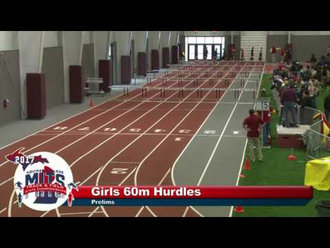 MITS 2017 Girls 60m Hurdle Prelims Heat 7