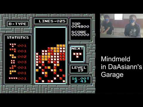 NES Tetris - First ever mindmeld 19-4 complete