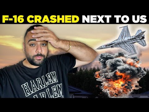 F-16 Jet Crashes Just Steps Away From Our Home