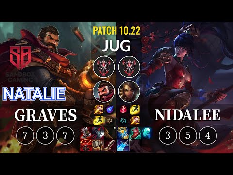 SB Natalie Graves vs Nidalee Jungle - KR Patch 10.22