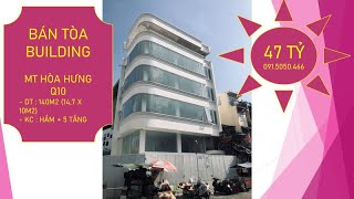 BÁN BUILDING GÓC 2MT HÒA HƯNG  -Q.10
