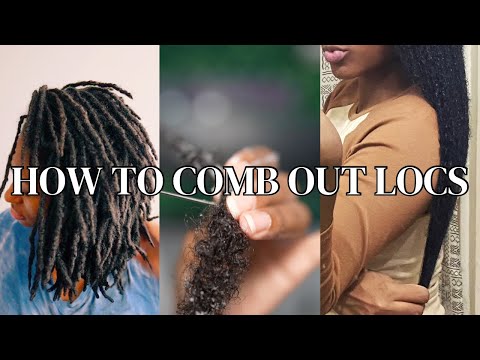 How To Comb Out Locs and Retain Length #Locs #CombOut #Hairtutorial