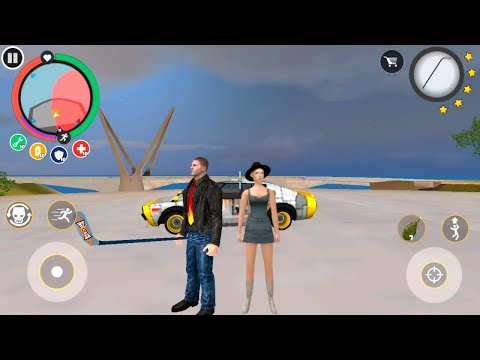 Rope Hero Vice Town | Stone Roadster Car Jump Mutant Army Tank On River | Rope Hero Face Army Zombie