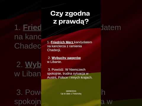 Up to date z Fedorską 18/09/2024