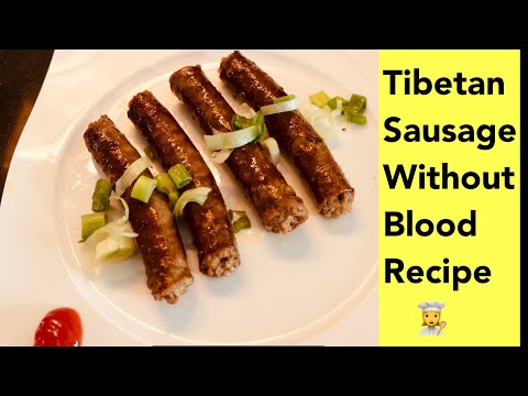 First time making TIBETAN SAUSAGE without BLOOD.