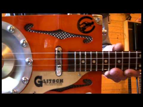 GRETSCH INSPIRED CIGAR BOX RESONATOR GUITAR BY JUNKSVILLE THE GLITSCH MK2