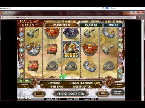 Hall of Gods Slot Freegames  Versuch den Jackpot zu knacken Echtgeld