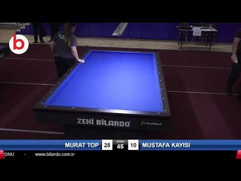 MURAT TOP & MUSTAFA KAYISI Bilardo Maçı - 2019 TÜRKİYE KUPASI 2.ETAP ERKEKLER-1.ÖN ELEME