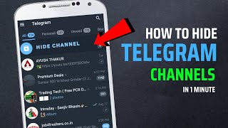 How To Hide Telegram Channels 2023 in 1 minute | Complete Steps | Simple and Easy Steps