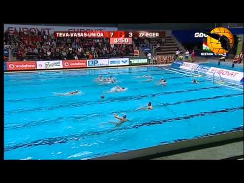 Vasas 13 Eger 9 Champions League 2012 22.2.12 water polo