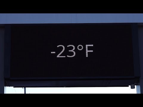 Extreme Sub Zero Air Temperature in St Cloud, MN - 2/13/2020