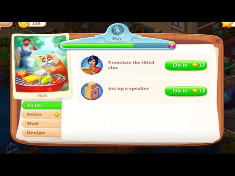 Manor Matters Stories Hall Day 5 Part 2 Full House  HD Walkthrough | New Island Exploration | Anroid