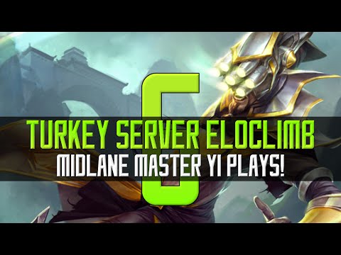 ◄ Midlane Master Yi Plays! ► Patch 6.3 - Turkey Server EloClimb - Master Yi Gameplay [German/HD/S6]i