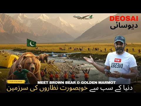 Adventure Across Deosai National Park-Skardu Travel Vlog 2025-Meet Himalayan Brown Bear & Marmot