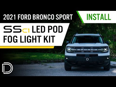 How to Install 2021-2025 Bronco Sport SSC1 Fog Light Kit  | Diode Dynamics