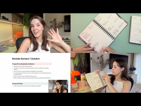 Organize a semana comigo: revisão e planejamento | Produtividade na vida real