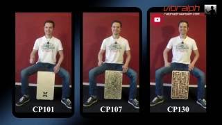 Video thumbnail for Comparison: Schlagwerk Cajons X-one CP101-CP107-CP130 by Vibralph