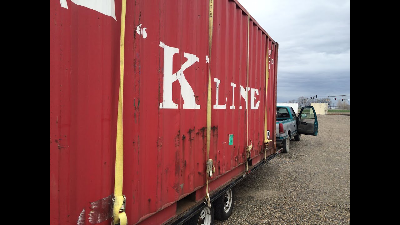 How to Unload a 5000 lb Shipping Container with a Car Jack - Not for the Faint of Heart