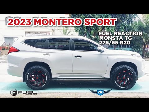 Fuel Reaction 20" with Monsta Terrain Gripper 275/55 R20 on a 2023 Montero Sport @ RNH Tire Supply