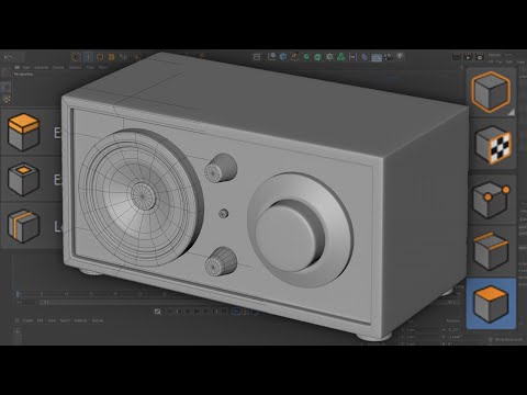 Beginner 3D Modeling 1 Radio Basic Subdivision Surface Modeling Tutorial