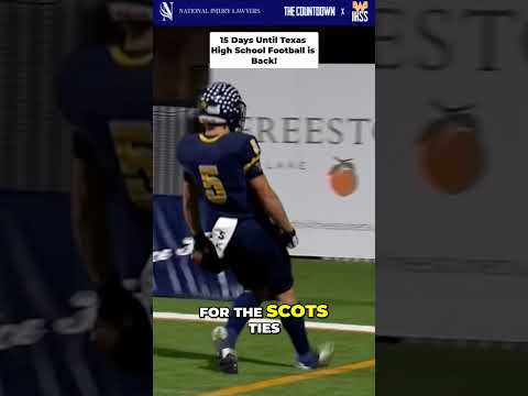 Posting 1 play every day until Texas High School Football is back! 15 Days left!