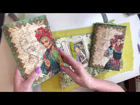 Creating Velvet Covers: Part 1 - process video for junk journals