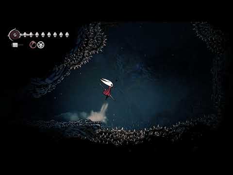 Hollow Knight: Silksong - Upper Cradle Jumping Parkour, Path To Mister Mushroom