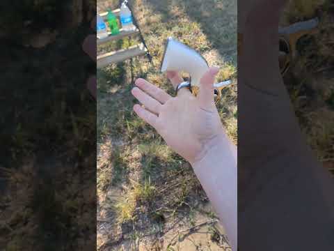 Engraved Uberti Cattleman spinning and shooting again