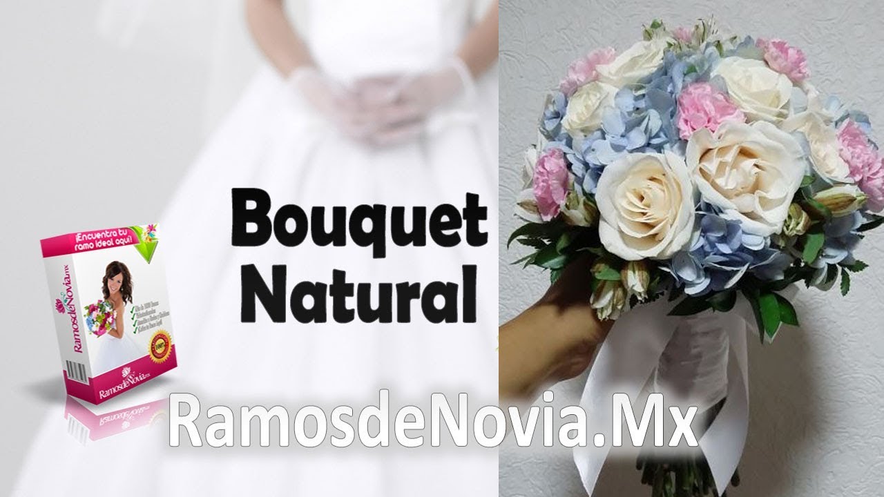 Ramos de Novia, ramo de novia en bouquet natural 00094