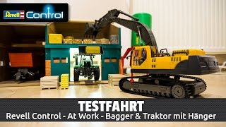 Revell Control - At Work - Kettenbagger + Traktor & Anhänger (Deutsch)