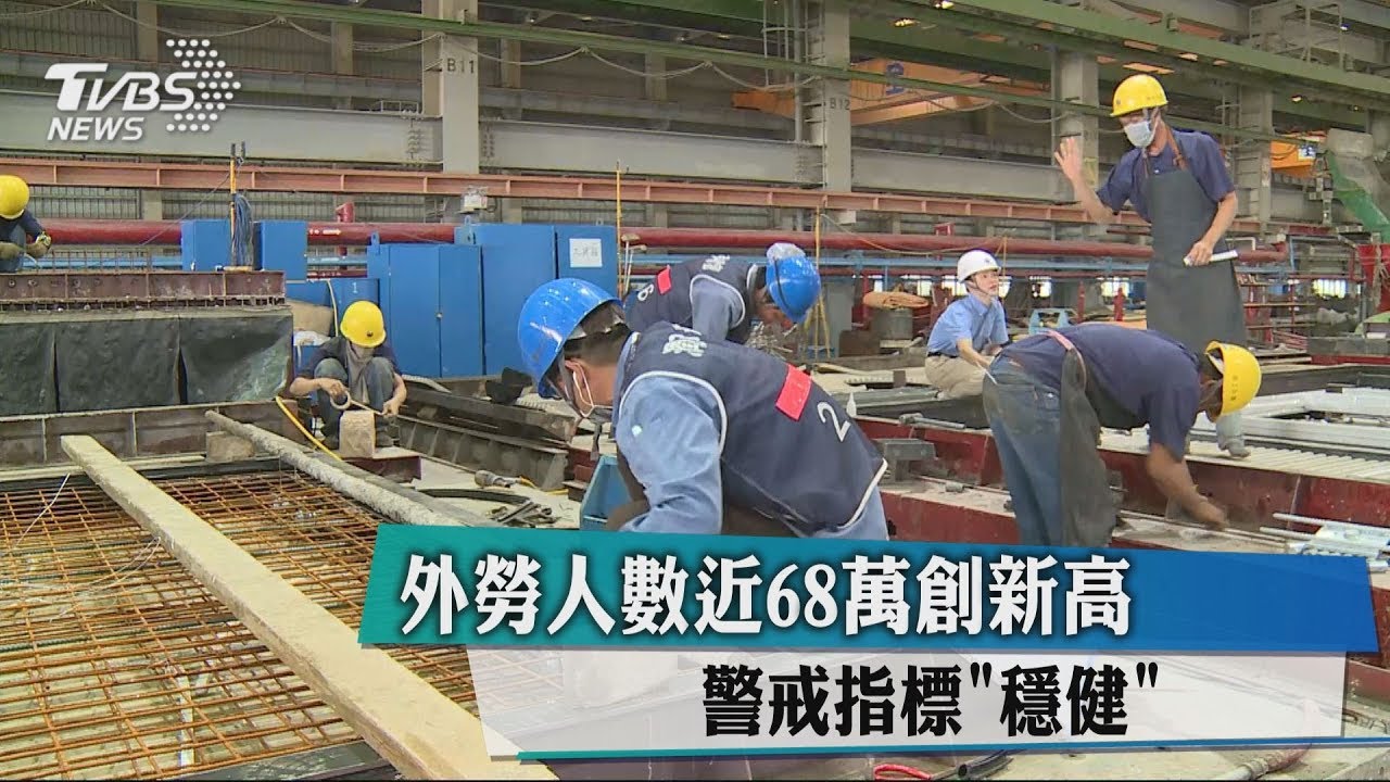 外勞人數近68萬創新高 警戒指標「穩健」