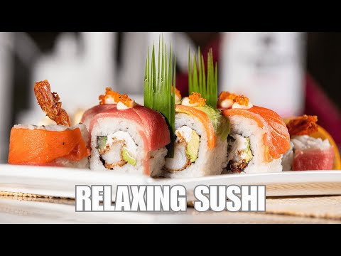 8 Hour 4K Sushi Relaxation Ambience | Peaceful Meditation Music