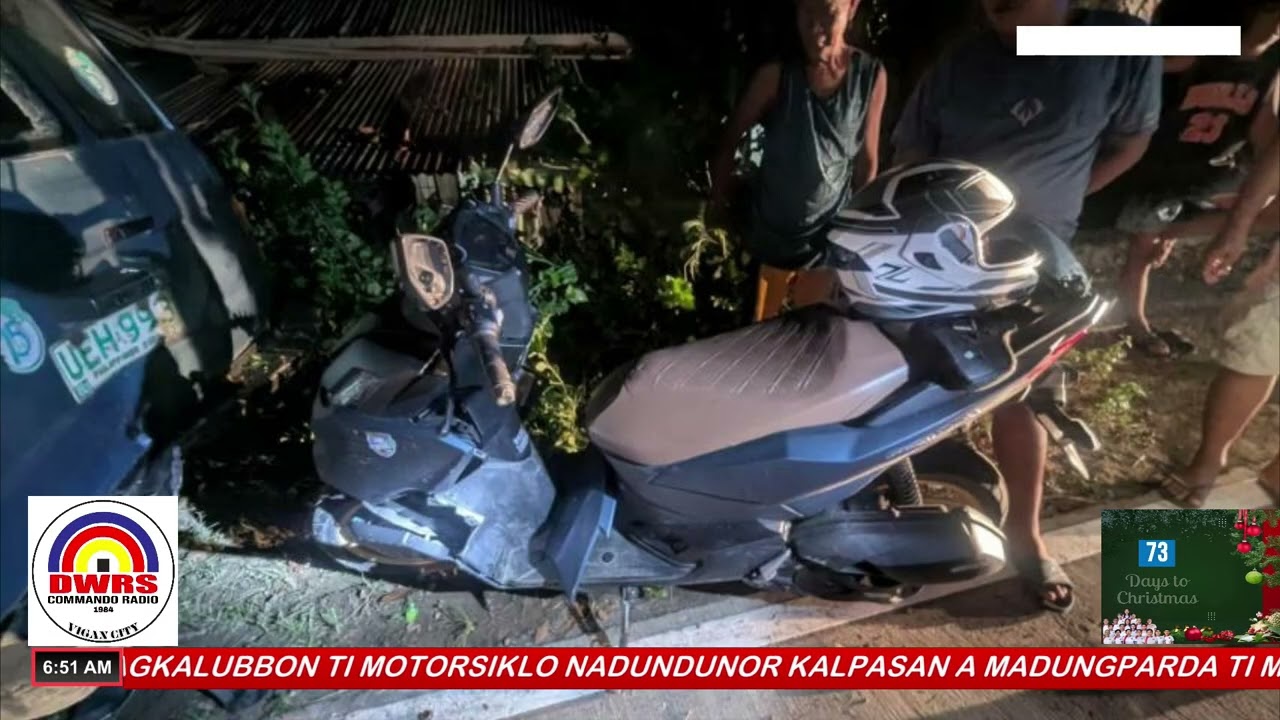 NAKAMOTORSIKLO A NAKATUROG, NADISGRASYA IDIAY BURGOS