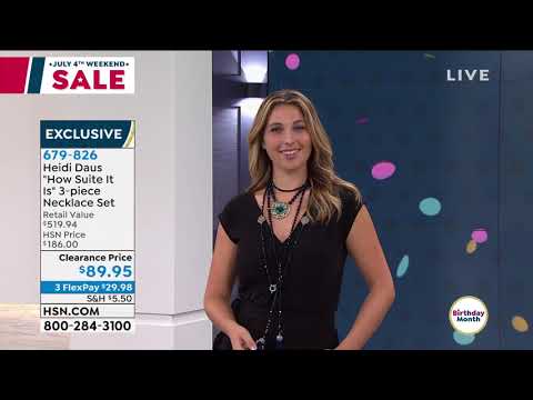 Heidi Daus "How Suite It Is" 3piece Necklace Set