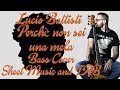 Perchè non sei una mela - Lucio Battisti - Bass Cover Sheet and TAB - Marco Sassetti Perchè non sei una mela - Lucio Battisti - Bass Cover Sheet and TAB