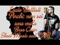 Perchè non sei una mela - Lucio Battisti - Bass Cover Sheet and TAB