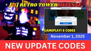NEW UPDATE CODES Retro Tower Defense ROBLOX, November 1, 2025