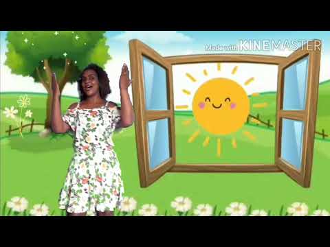A janelinha abre e fecha .música infantil .Background infantil animado para vídeo aula