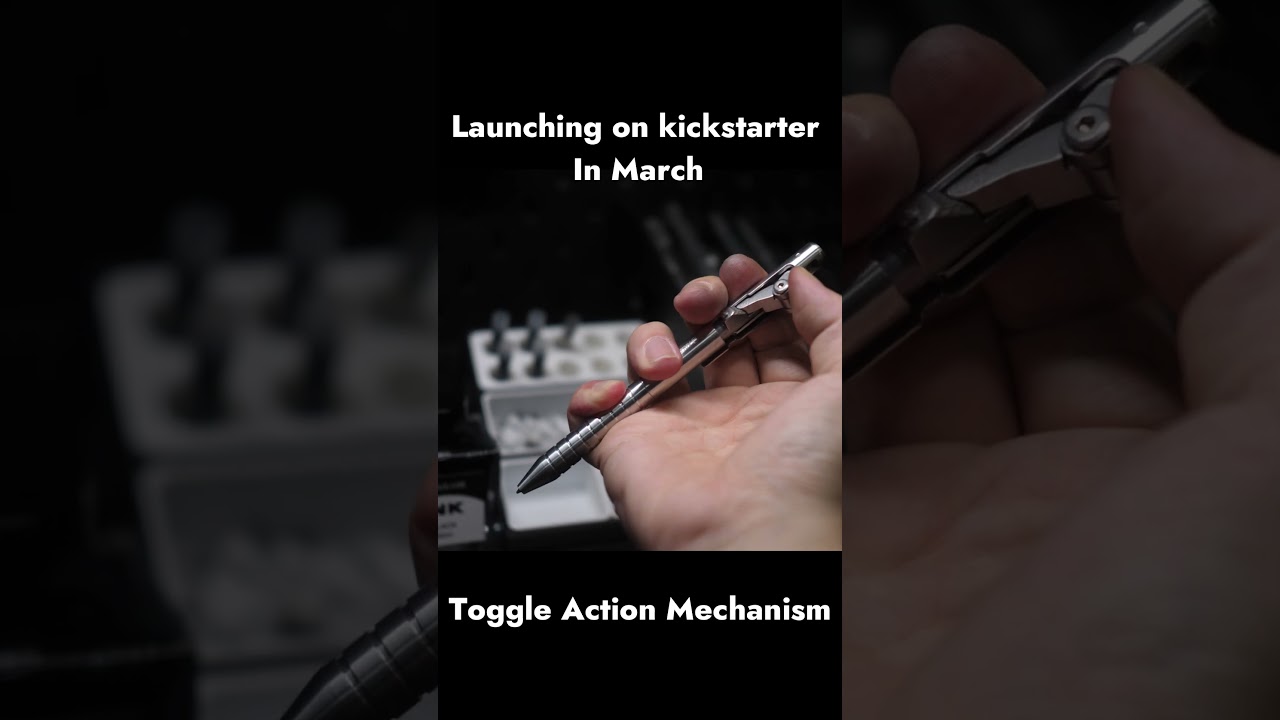 Toggle Action Pen Lauching on kickstarter in March LugerP08 #3dprinting #stationery #pen