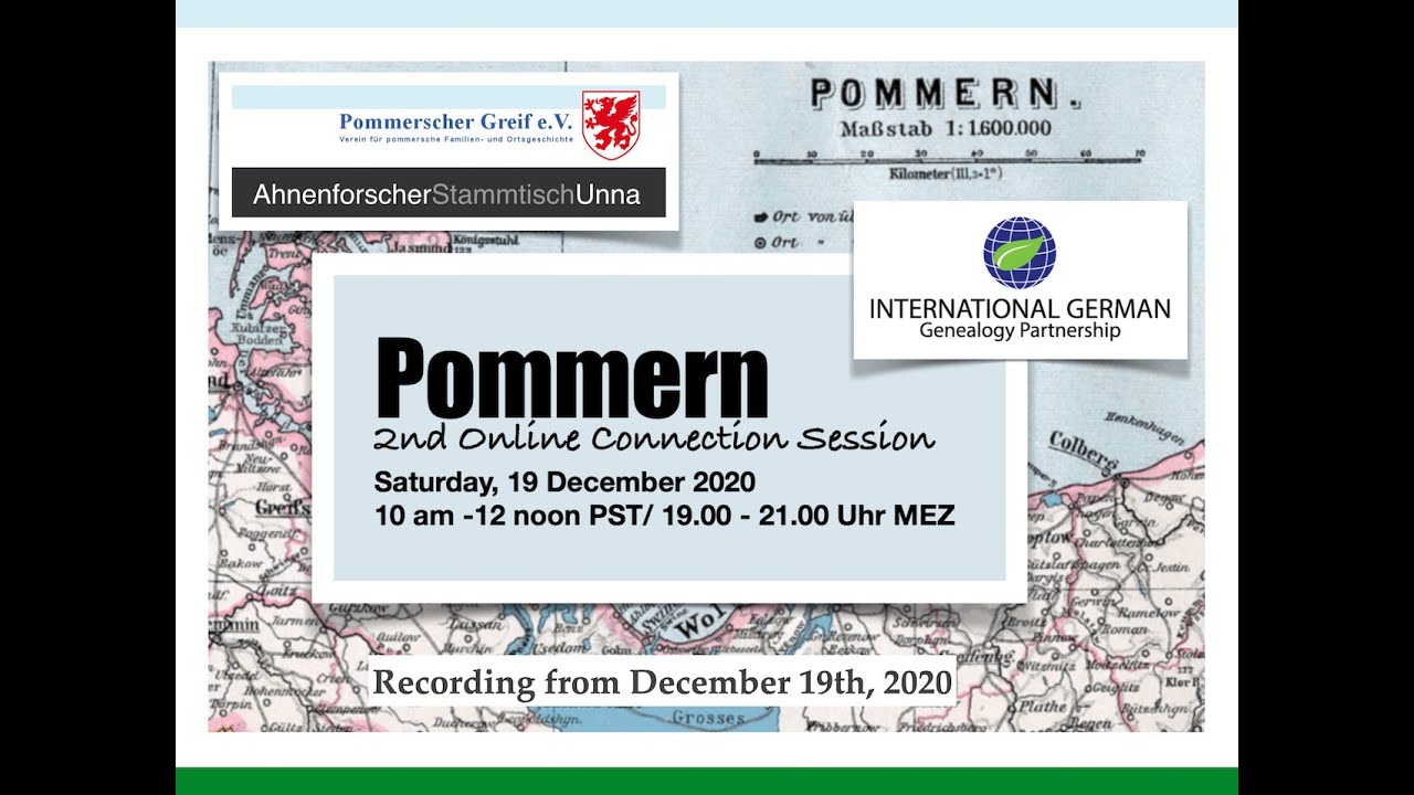 2nd Online Pommern Connection Session of the Iggp