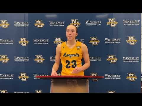 Jordan King Post Game Press Conference - MUWBB vs Villanova (12/28/22)