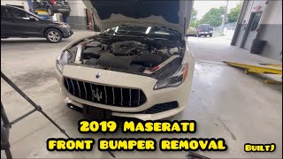 19 Maserati front bumper removal