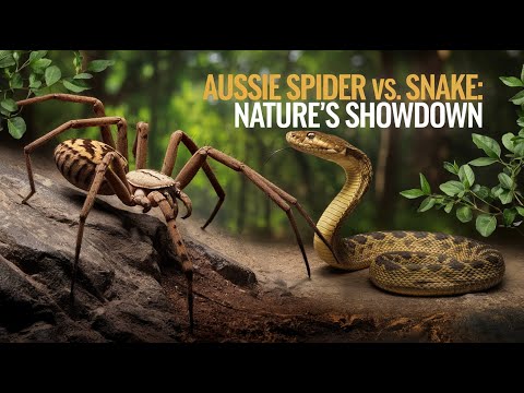 Aussie Spider vs. Snake: Nature's Showdown