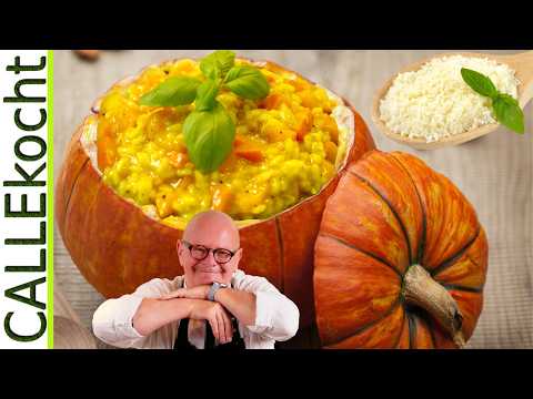 Kürbisrisotto mein liebstes Rezept. "Vergiß die ewige Kürbissuppe"!!!