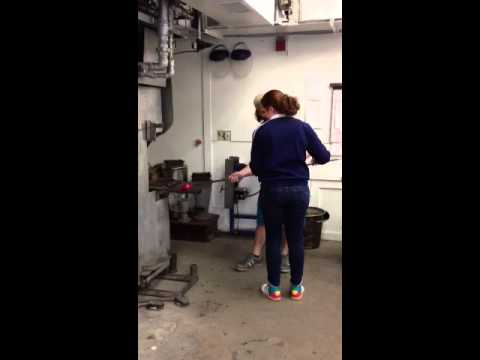Learning glass blowing