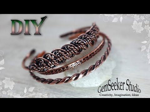 Turn Plain Wire Into a Beautiful Bracelet! Class for Beginners.