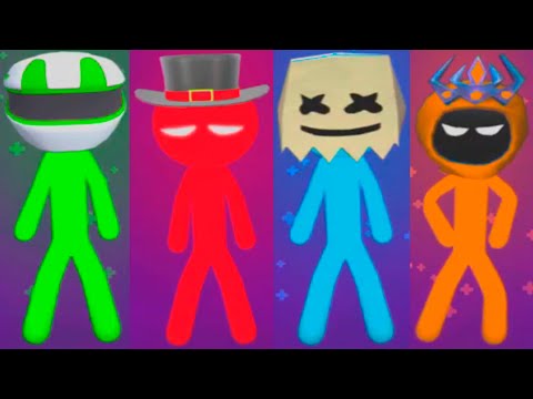 THE STICKMAN MINI GAMES TOURNAMENT Gameplay Walkthrough STICKMAN PARTY Android,IOS