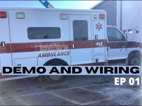 Ambulance to RV build 01 Teardown and wiring.