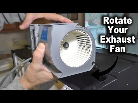 How to Change Direction of Microwave Exhaust Vent Blower Fan | Frigidaire Gallery GMOS1962AF