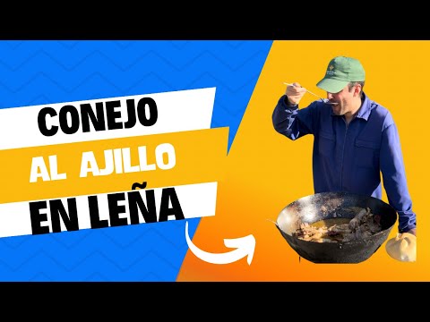 Conejo al Ajillo en Leña 🪵